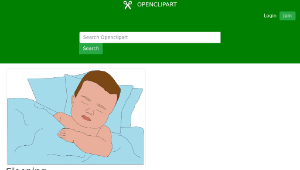 openclipart圖庫：Sleeping-資源代表圖