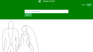 openclipart圖庫：Bride and Groom-資源代表圖