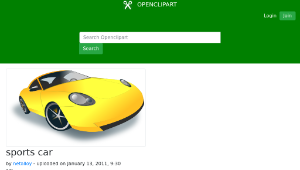 openclipart圖庫：sports car縮圖