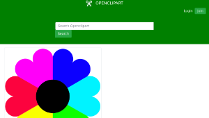openclipart圖庫：Flower 7 colors-資源代表圖