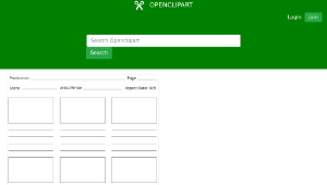 openclipart圖庫：Printable Storyboard Template (Professional)-資源代表圖