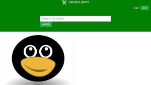 openclipart圖庫：Funny tux face-資源代表圖