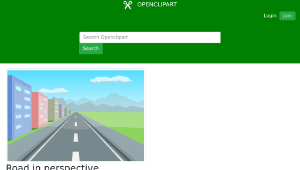 openclipart圖庫：Road in perspective-資源代表圖