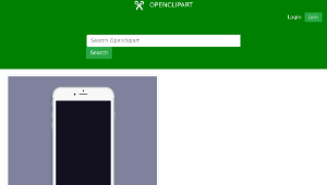 openclipart圖庫：White New iPhone 6