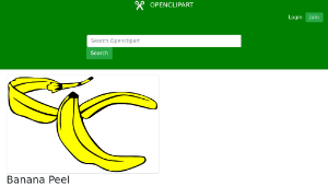 openclipart圖庫：Banana Peel縮圖