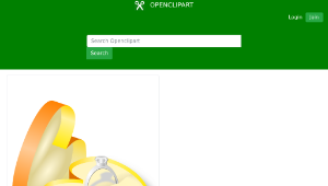 openclipart圖庫：Wedding Ring in a Box縮圖