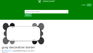 openclipart圖庫：gray decorative border-資源代表圖