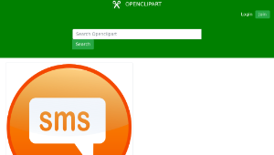 openclipart圖庫：sms-text-資源代表圖