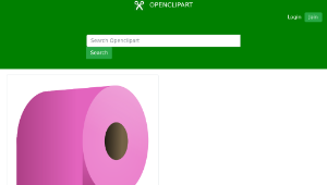 openclipart圖庫：toilet paper roll-資源代表圖