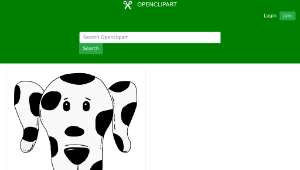 openclipart圖庫：spotty dog縮圖