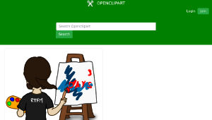 openclipart圖庫：Comic characters: Painter-資源代表圖