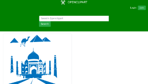 openclipart圖庫：world landmarks 