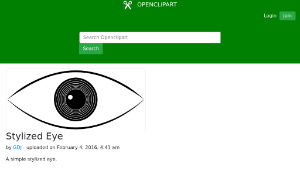 openclipart圖庫：Stylized Eye縮圖