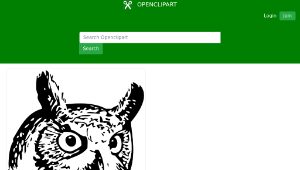 openclipart圖庫：great owl-資源代表圖