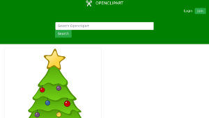 openclipart圖庫：Drawing Christmas Tree-資源代表圖