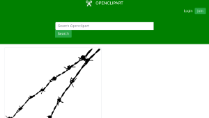 openclipart圖庫：Barbed wire