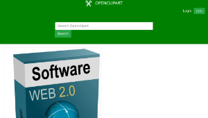 openclipart圖庫：Software Carton Box Web 2.0 (remix)