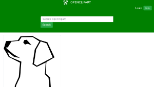 openclipart圖庫：Dog (Simple Drawing)-資源代表圖
