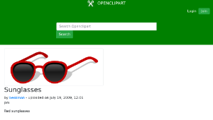 openclipart圖庫：Sunglasses縮圖