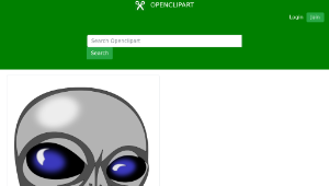 openclipart圖庫：Angry Alien