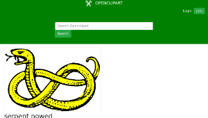 openclipart圖庫：serpent nowed