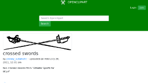 openclipart圖庫：crossed swords