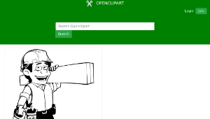 openclipart圖庫：Carpenter at Work-資源代表圖