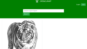 openclipart圖庫：Bengal Tiger-資源代表圖