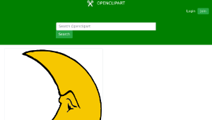 openclipart圖庫：Heraldic crescent縮圖