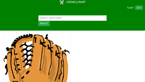 openclipart圖庫：Baseball glove縮圖