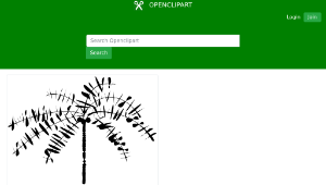 openclipart圖庫：Abstract Coconut Tree縮圖
