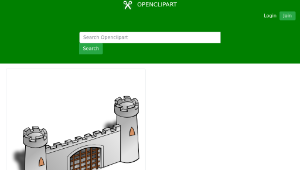 openclipart圖庫：RPG map symbols: Gate-資源代表圖