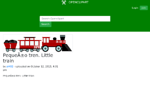 openclipart圖庫：PequeÃ±o tren. Little train縮圖