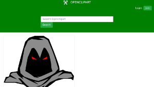 openclipart圖庫：Masked man