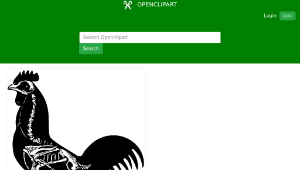 openclipart圖庫：chicken skeleton縮圖