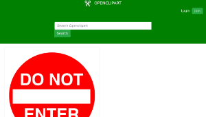 openclipart圖庫：Do Not Enter sign-資源代表圖