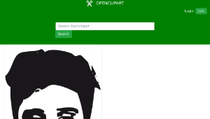 openclipart圖庫：Elvis face-資源代表圖