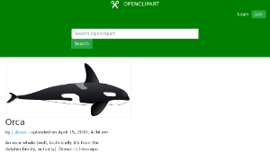 openclipart圖庫：Orca-資源代表圖
