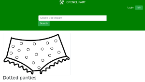 openclipart圖庫：Dotted panties縮圖