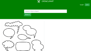 openclipart圖庫：comic clouds-資源代表圖
