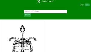 openclipart圖庫：Turtle skeleton-資源代表圖