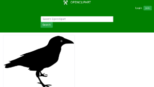 openclipart圖庫：Raven by Rones縮圖