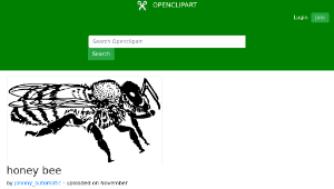 openclipart圖庫：honey bee