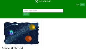 openclipart圖庫：Space sketched縮圖