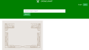 openclipart圖庫：Art Nouveau Ornament Frame-資源代表圖