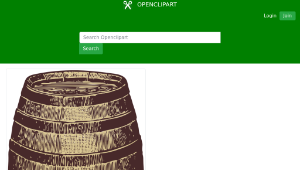 openclipart圖庫：wooden barrel縮圖