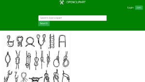 openclipart圖庫：Seizings, hitches, splices, bends and knots縮圖