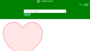 openclipart圖庫：pink heart-資源代表圖