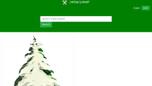 openclipart圖庫：Winter Tree 2縮圖