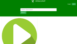 openclipart圖庫：Play button, boton reproducir -資源代表圖